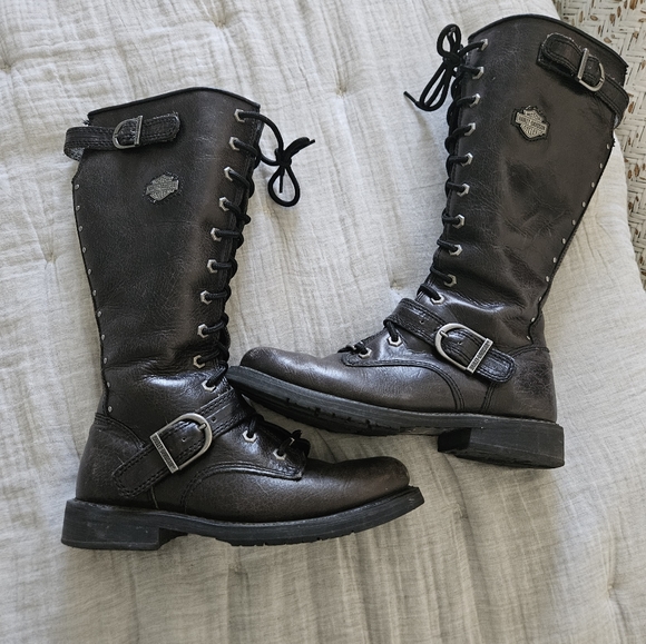 7.5 Harley Davison womens riding boot - Picture 1 of 4